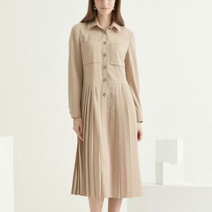 플리츠 블록 드레스