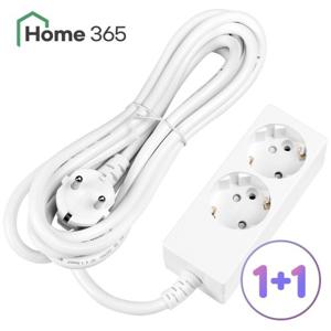 [홈365] 1+1 국산 일반 멀티탭 2구 3M / 접지형 16A 멀티콘센트
