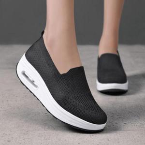 여성 5cm 키높이 삭스 슬립온 스니커즈 통굽 운동화