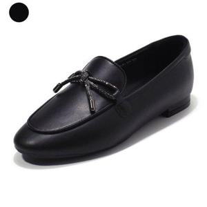 갤러리아_세라 여성 소가죽 컴포트 플랫 단화 로퍼 C23P650 검정 1CM