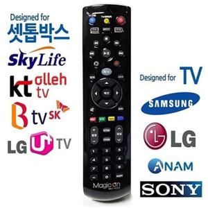 [XB4H1790]매직온 TV통합 만능리모컨 TV셋톱박스 TV리모컨