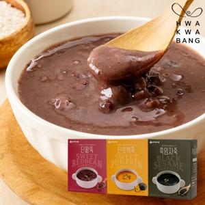 [화과방] 단팥죽/단호박죽/흑임자죽 죽3팩 골라담기