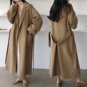 [몽벨리즈]프랑시아벨트모직롱코트 mde2301705