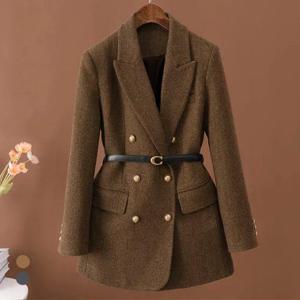 클라셰 헤링본피크드카라자켓+벨트SET_B4M2638