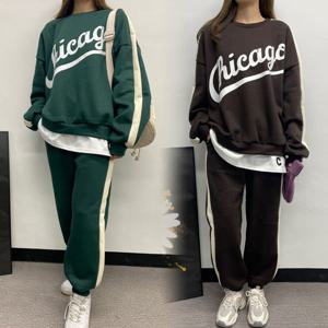 빅사이즈 시카고 기모 라인 트레이닝 세트 TSG128 SET