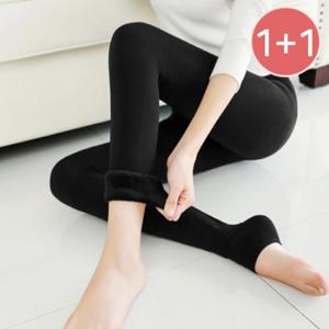 ★2종세트★[유니제이] 융기모 레깅스/무발레깅스/블랙/그레이  A9LG6U2018