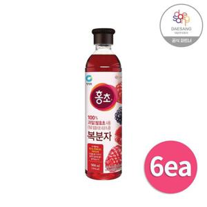 갤러리아_청정원 홍초 복분자 900ml x 6 마시는 자연 발효초