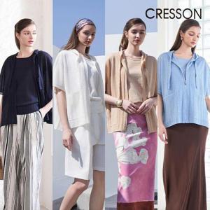 [크레송]린넨 블렌디드 후드집업 가디건+슬리브스탑 세트 택1 C242B998A