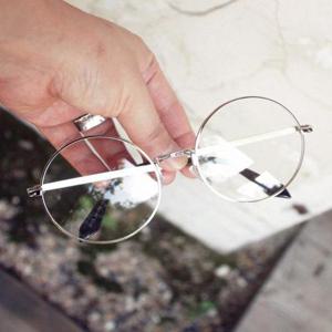 [앞머리]동그란 실버테 안경-동그라미