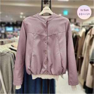 라티움 HC03 여성 핏예쁘고 색상예쁜 레더크롭 가죽자켓 봄,가을 핏예쁜 합