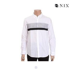 [닉스][닉스]남성 코튼필라필 2도 블록 기본카라 셔츠_FNNECSL109P