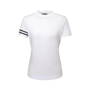 [데니스골프][DENNIS] 25SS 여성)슬림핏 쿨 소매 배색 반팔카라티_NAQMLTS074