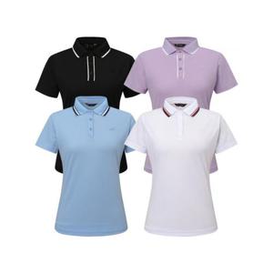 [데니스골프][DENNIS] X마이플로우 (방송상품) 여성 클래식 세미 레귤러핏 PK카라 반팔티셔츠_RAQMLTS061