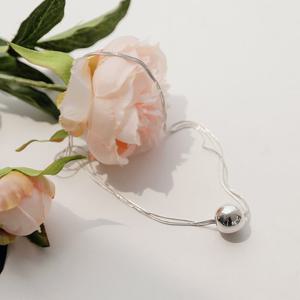 바이데이지 02Bn0394 볼펜던트 뱀줄 실버목걸이