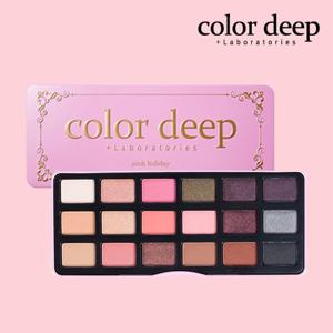 컬러딥 18컬러 아이섀도우 핑크홀리데이팔레트