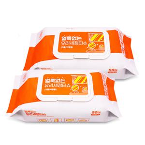 [화장실 청소 1+1] 50매1팩+1팩 간편하게 청소하는 욕실 얼룩제거제 창문 닦이