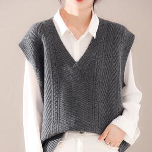 [로라제이] 브이패턴베스트 Q0078_여성조끼베스트