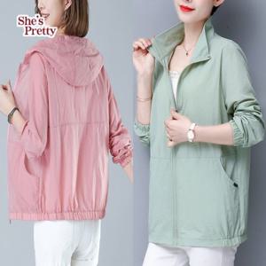 [쉬즈프리티] 크로시윈드자켓2종택일(후드/스탠카라)