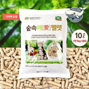 고양이 배변용 우드 펠렛 숲속애 미송 10L