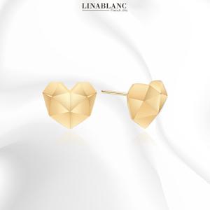 [리나블랑] 18K 큐브하트 귀걸이