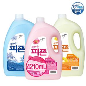 왕대용량!! 피죤 프리미엄 섬유유연제 4210mlx3개 3가지향 일반드럼겸용