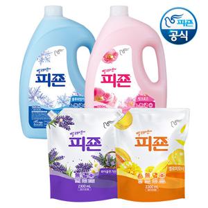 피죤 인기 섬유유연제 3100mlx2개+2300mlx2개(총10,800ml) 일반드럼겸용
