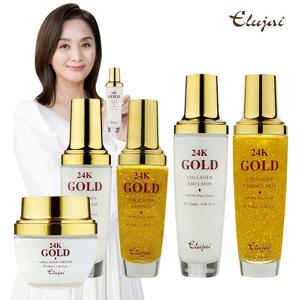 엘루자이 24K골드 콜라겐 기초 5종 1세트/ 이응경 기초화장품 스킨 에센스 아이크림 로션 영양크림