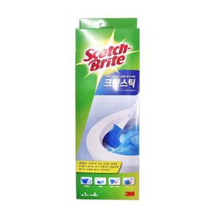 원룸생활 3M 크린스틱 1핸들 리필 4개입 변기청소 변기세정청소