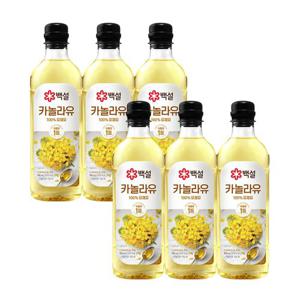 [CJ]백설 카놀라유 900ml x6개