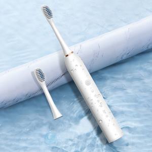 음파 전동칫솔 베이직 입문자용 무선 자동 스마트 미세모 진동칫솔 화이트 칫솔모4개 P112