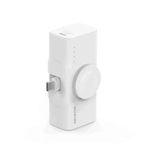 [ VIP 특가 I 스마텍] 접이식 2in1 워치 도킹형 고속충전 보조배터리 5000mAh I 애플 갤럭시 호환