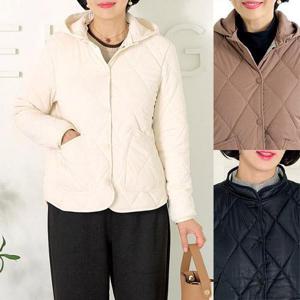 [엄마옷 로즈맘] 우림발열후드누빔자켓