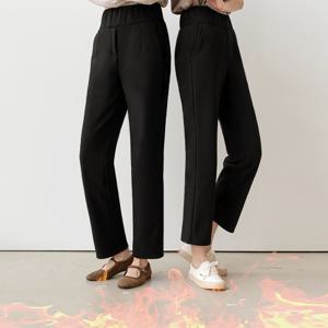 (기모VER) 감성저격 뱃살쏙 일자슬랙스