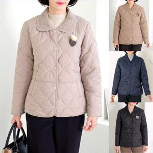 [엄마옷 로즈맘] 효안카라누빔패딩점퍼