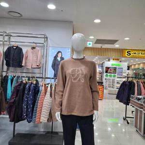 [피에이티]기모 원포인트 라운드 티셔츠  1K85382-US