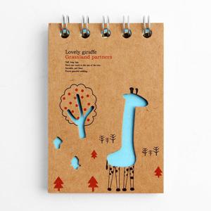 기린 일러스트 미니수첩/단어 메모장 스프링수첩