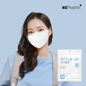 이지팜 KF94 스타일업마스크 대형 스노우화이트 30매(5매씩6개입)