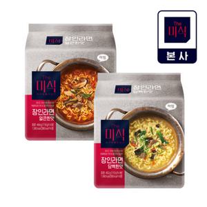 [더미식] 장인라면 얼큰담백 혼합 (얼 4개 담 4개)