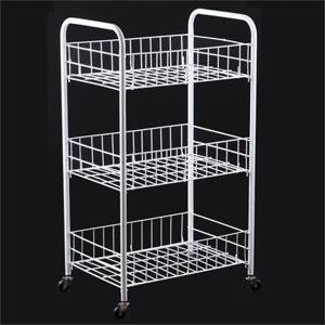 [라일리] Rly 다용도 수납 3단 이동식 선반 트롤리 정리대