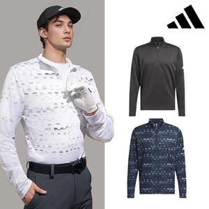 아디다스 가을 겨울 SO 코어 프린트 쿼터 집업 티셔츠 IX2009 IX2010 IX4323 남성 골프웨어
