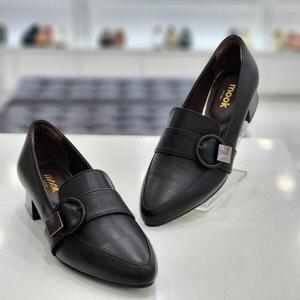 [무크]여성 포인트 장식 미들 로퍼 022253 블랙_JK