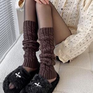 [루즈루나]튜드 롱 레그워머 겨울 방한 니트 발목 다리 발 토시