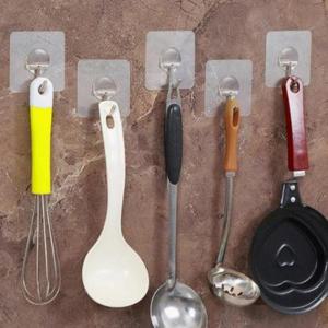 투명후크 걸이 접착식 투명고리 후크 무타공 10P (42EG9)