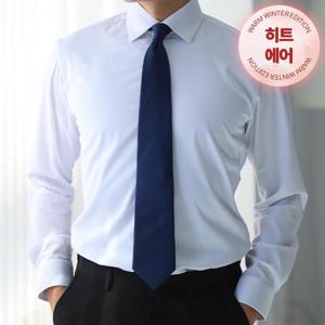 [어셔츠]구김없는 따뜻한 겨울 기모 남자 남성 긴팔 정장 와이셔츠 히트에어