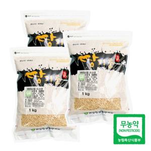 [고산농협] 친환경 땅기운 찹쌀현미 1kgx3팩(3kg)