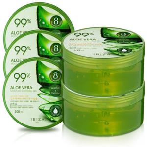 이비자 알로에 수딩젤 대용량 300ml 5개 / 수분크림 알로에베라 99%
