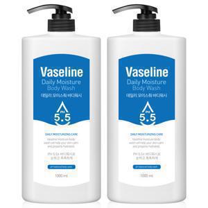 ♥1+1♥ 바세린 pH 5.5 약산성 대용량 바디워시 1000ml 2개 / 샤워젤 바디클렌저
