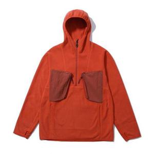 [밥캣]MICRO FLEECE ANORAK HOODIE - ORANGE