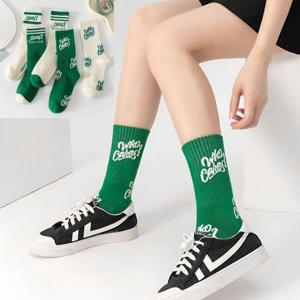 [에이치플러스몰]여름발목양말 장목여자삭스 긴목패션양말 골프테니스운동 쿨양말 스니커즈삭스 예쁜중목..