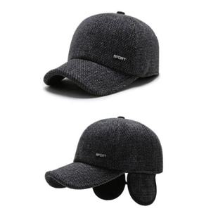 [따뜻한겨울나기] 코듀로이 귀달이모자 캡 1P (스포츠 귀마개모자)